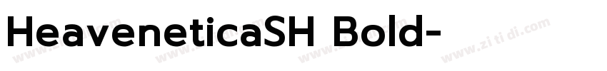HeaveneticaSH Bold字体转换